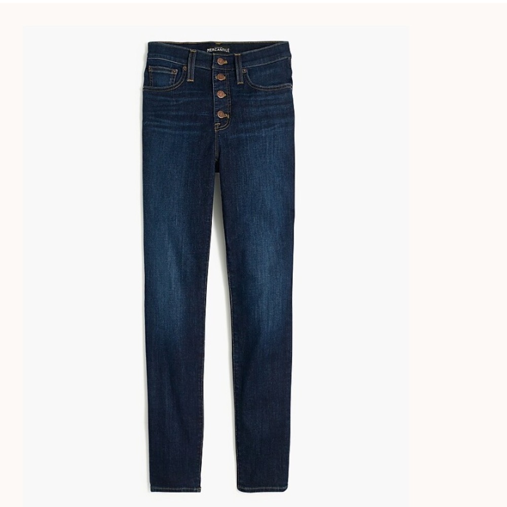 J. Crew Blue 9@ mid Rise Jeans with Stretch